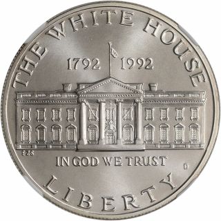 1992 - D US White House Commemorative BU Silver Dollar - NGC MS69 3