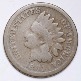 1864 Br Indian Head Small Cent Choice G,  E151 Al