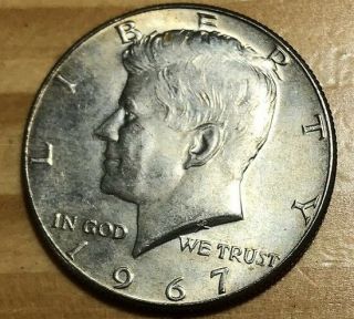 1967 Uncirculated Kennedy 40 Silver Half Dollar W61