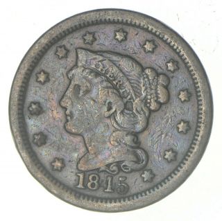 1845 - Us Type Coin Braided Hair Large Cent 075