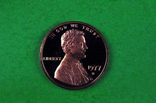 1977 - S Deep Cameo Lincoln Penny Us Gem Proof Coin