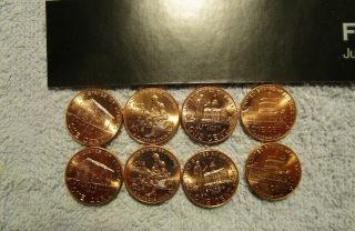 2009 P&d Complete Set Lincoln Bicentennial Penny 8 Coin Set All B.  U Coins