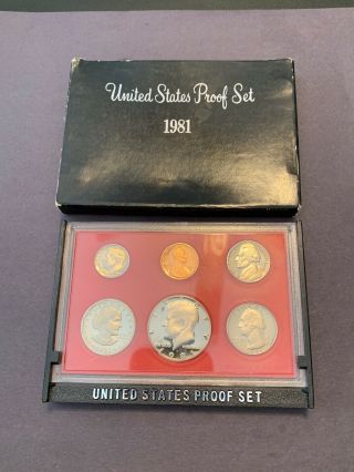 1981 - S United States Proof Set W/ Box