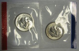 2000 - P And 2000 - D Gem Bu Roosevelt Dimes In Set Cello Packs
