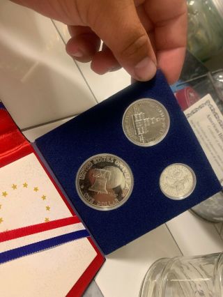 CM - 2 1976 - S Bicentennial Silver 3 coin Proof Set 3