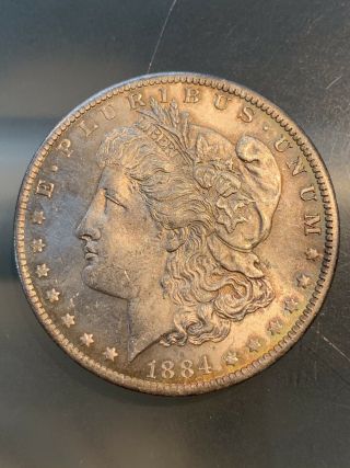 1884 - O Silver Morgan Dollar Bu/unc,  4/4/19