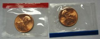 1985 - P And 1985 - D Ch Bu Lincoln Cents In Cello Packs Dutch
