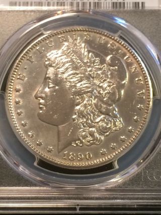 1890 Morgan Silver Dollar Au Detail Pcgs Bright Coin