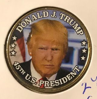 President Donald J Trump 45th Us President Colorized Jfk Half Dollar