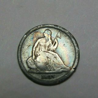 1837 One Dime Seated Small Date No Stars United States Coin