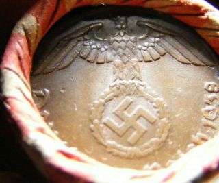 Estate Wheat Penny Roll 1943 Steel - Nazi Coin On Ends 14