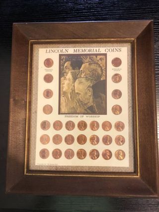 1974 Kennedy Lincoln Memorial Coins Set Freedom Of Worship Norman Rockwell