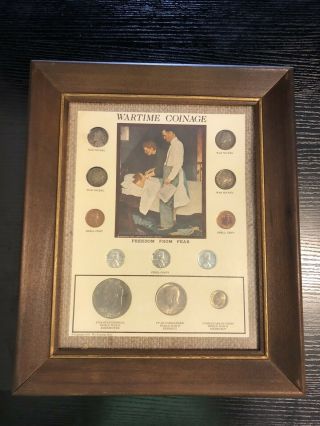 1974 Kennedy Wartime Coin Set Freedom From Fear Norman Rockwell