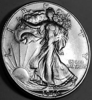 1946 S Walking Liberty Half Dollar 90 Silver 1/2 Dollar Us Coin