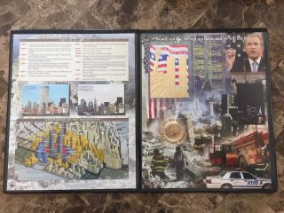 The Merrick 24k Gold 9/11 " A Day To Remember " Ny Quarter Display