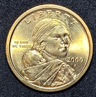 2000 - P $1 Brilliant Uncirculated Business Strike Sacagawea Dollar Coin (651)