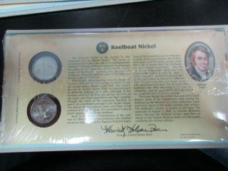 2004 Keelboat Jefferson Nickel First Day Cover Shrink Wrapped