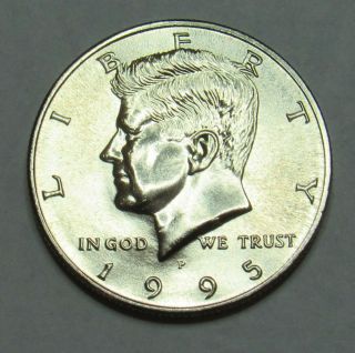 1995 P Kennedy Half Dollar In Bu