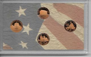 2009 - S Lincoln Proof Cent 4 Coin Set Gem Ultra Deep Cameo Beauty
