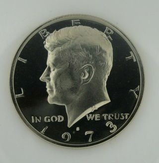 1973 S Kennedy Clad Proof Half Dollar Great Cameo Hg