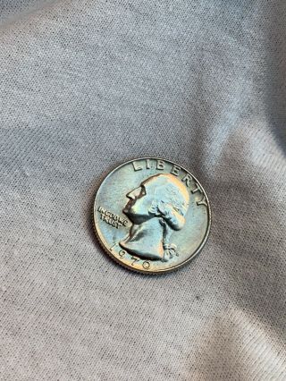 1970 D Washington Quarter Struck On A Jefferson Nickle Planchet Us Erro Coins