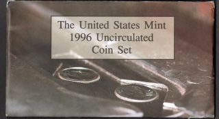 1996 United States Set,  Including " W " Mark Roosevelt Dime