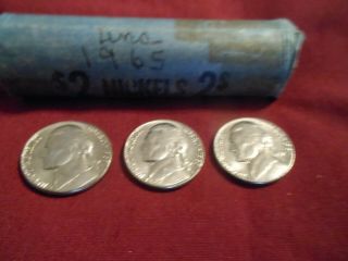 1965 Jefferson Nickels Bank Roll Of 40 Sharp Coins Bu - Uncirculated Coins