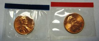 1988 - P And 1988 - D Ch Bu Lincoln Cents In Cello Packs Dutch