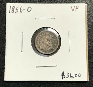 1856 - O U.  S.  Seated Liberty Half Dime Vf $2.  95 Max C2621
