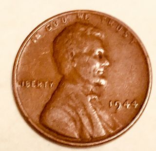 Rare US Unmarked 1944 Lincoln Wheat Penny Collectable 2