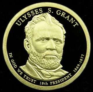 2011 S Deep Cameo Proof Ulysses S.  Grant Presidential Dollar (c03)
