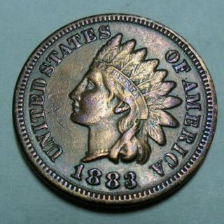 1883 P Indian Head Cent Penny Xf - Extremely Fine