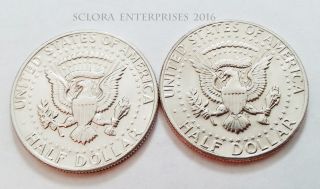 1974 P & D Kennedy Half Dollar Set (2 coins) SHHPPING 2