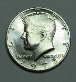 1973 P Kennedy Half Dollar In Bu
