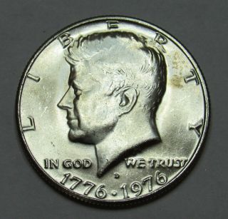 1976 D Kennedy Half Dollar In Bu