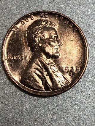 1935 - S Lincoln Wheat Small Cent