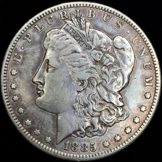 1885 - S Morgan Silver Dollar - Choice Xf,  Semi - Key