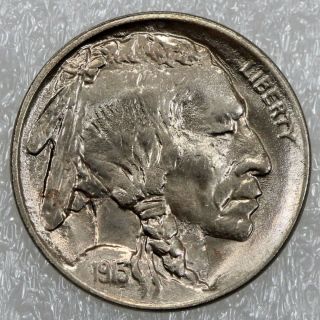 1913 5c Buffalo Nickel Five Cent Piece Type I Gem Bu