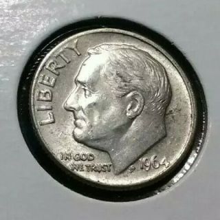 1964 P U.  S.  Silver Roosevelt Dime Collectable Old Coin