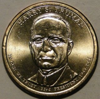 Bu Unc 2015 United States Us Presidents Harry S.  Truman Dollar $1 Coins Denver