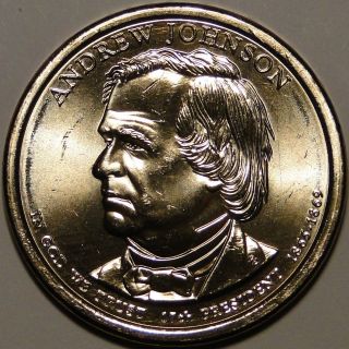 Bu Unc 2011 United States Us Presidents Andrew Johnson Dollar $1 Coins P Or D