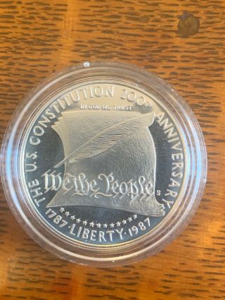 1987 Silver Commerative Coin We The People