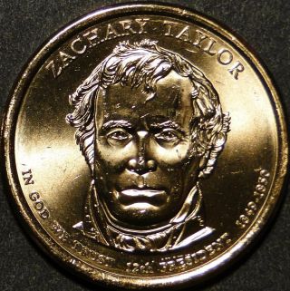 Bu Unc 2009 United States Us Presidents Zachary Taylor Dollar $1 Coins P/d