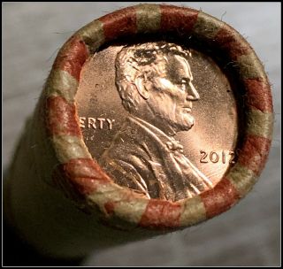 2012 - P One (1) Roll Of Uncirculated Lincoln Shield Pennies