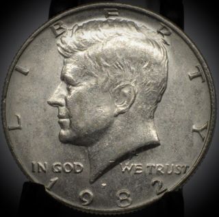 1982 P Kennedy Half Dollar Error - No " F "