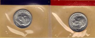 2003 - P & D Choice Uncirculated Roosevelt Dimes In Set Cello.