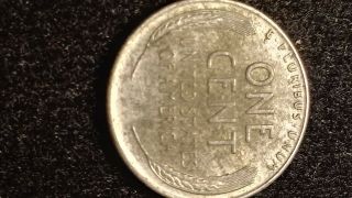 1943 Double S Mark Steel Wheat Penny Error 2