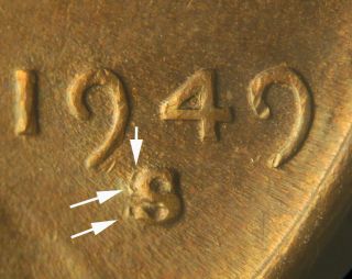 1949 - S Lincoln Cent With Rpm 024