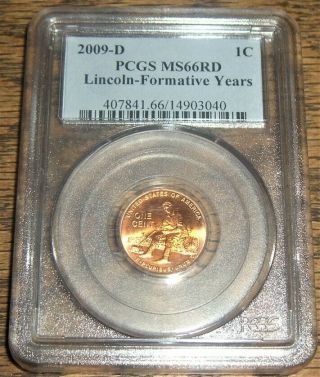 2009 - D Lincoln Cent Pcgs Ms66rd Lincoln - Formative Years