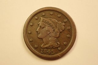 1845 Large Cent,  N - 10 R - 3